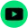 logo youtube pequeño en verde